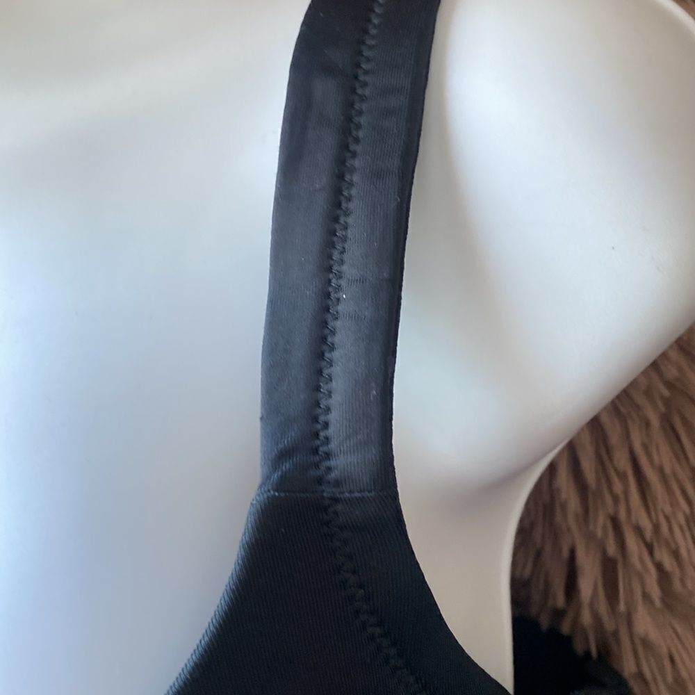 Lane Bryant Cacique lightly lined front closure Racerback Bra Black 44G - Picture 3 of 6